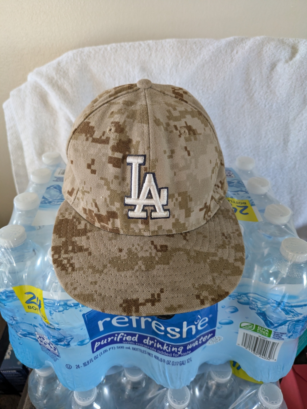 Los Angeles Dodgers Camo Baseball Cap - Desert Tan